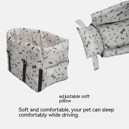 Asiento de Seguridad para Mascotas con Reposabrazos Central y Cama Impermeable - Image 20