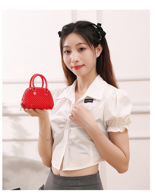 Bolso Transparente Estilo Coreano con Detalles Calados - Image 18