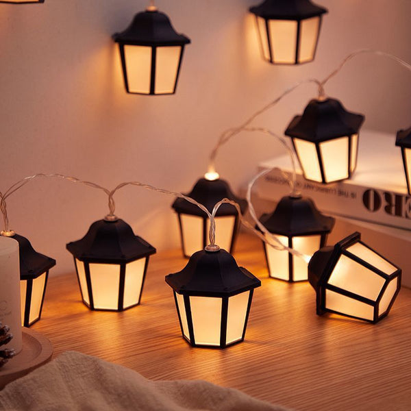 Cadena de Luces LED Solar Retro para Jardín y Decoración de Villas