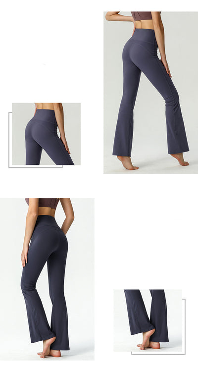 Pantalones Yoga Cintura Alta Doble Faz Elásticos para Mujer - Image 21