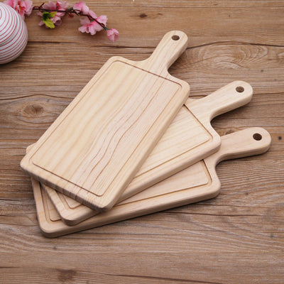 Tablas de Corte de Madera Natural con Asa - 2 Tamaños para Cocina y Panadería - Image 3