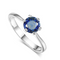 Rose Dorado and zircon ring Platinum Azul 5.5