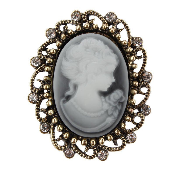 Broche Retro de Belleza con Diamantes - Image 9