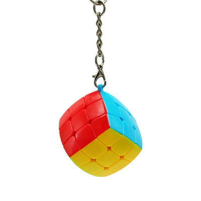 Llavero Cubo Rubik Miniatura - Formas Geométricas (Bollo, Hoja de Arce, Pirámide) - Image 7