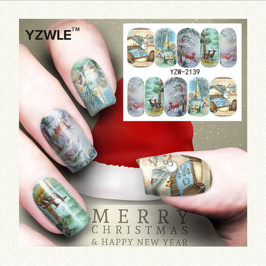 Stickers de Uñas Navideños: Reno, Copo de Nieve y Muñeco de Nieve - Image 11