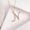 Words love necklace Golden N