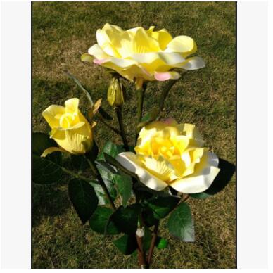 Lámpara Solar Rosa con 3 LED - Luz de Jardín Recargable por Energía Solar - Image 12