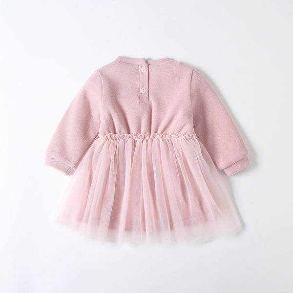 Vestido de Terciopelo para Niña Talla Plus