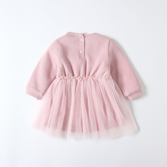 Vestido de Terciopelo para Niña Talla Plus