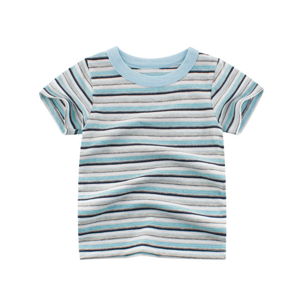 Playera Infantil de Rayas para Verano - Manga Corta