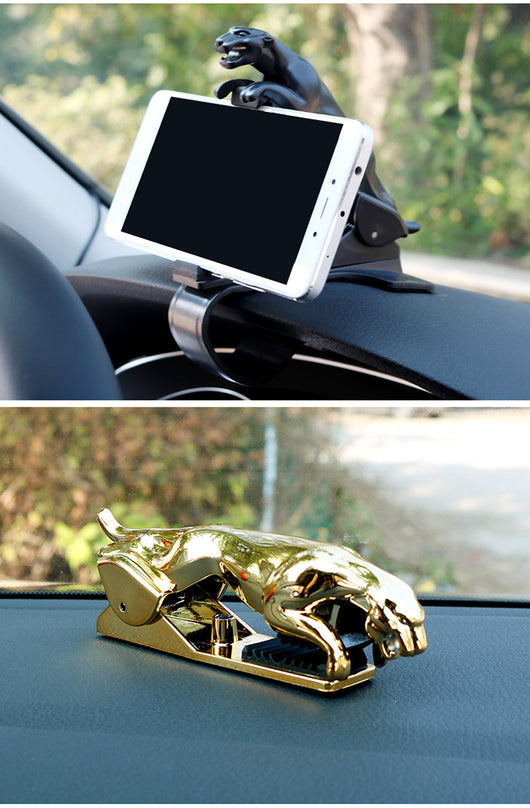 Soporte Giratorio 360° para Celular Diseño Jaguar - Accesorio Automotriz Premium - Image 3