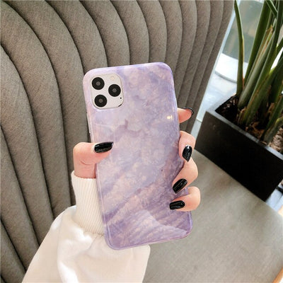 Funda de Silicona con Patrón de Concha Púrpura - Image 5