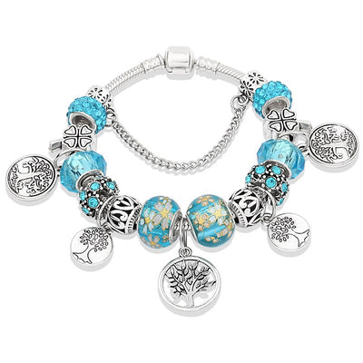 Pulsera de flores con hojas pintadas - Image 23