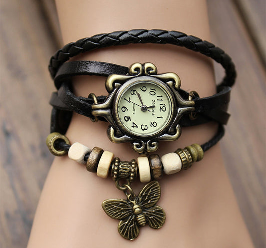 Reloj de Pulsera Enrollable en Cuero Genuino - Image 2