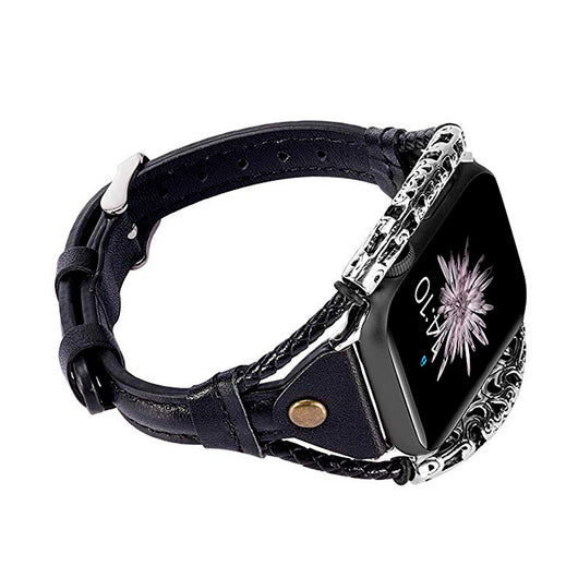 Pulsera Vintage de Cuero y Metal Artesanal - Image 2