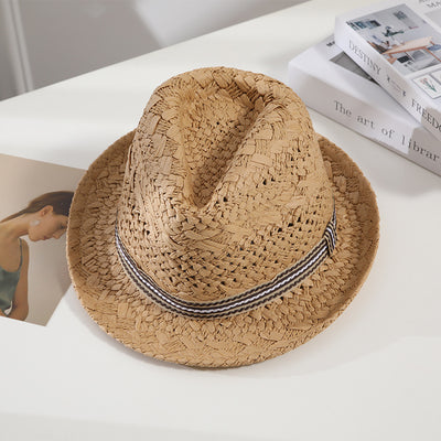 Sombrero de Paja Panamá para Padres e Hijos - Protección Solar Ceremonia Británica - Image 4