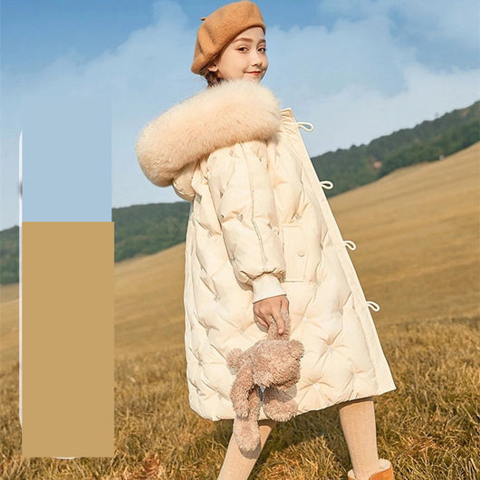 Abrigo Largo Acolchado para Niñas - Colección Invierno - Image 3
