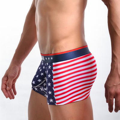 Bóxers Estampados con Bandera Americana de Costilla Elástica - Image 2