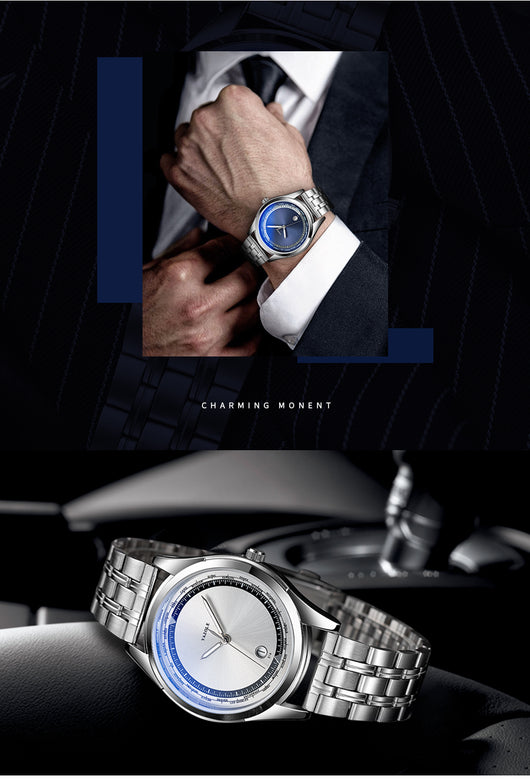 Reloj de Lujo para Hombre - Acero Inoxidable, Resistente al Agua y Luminoso - Image 8