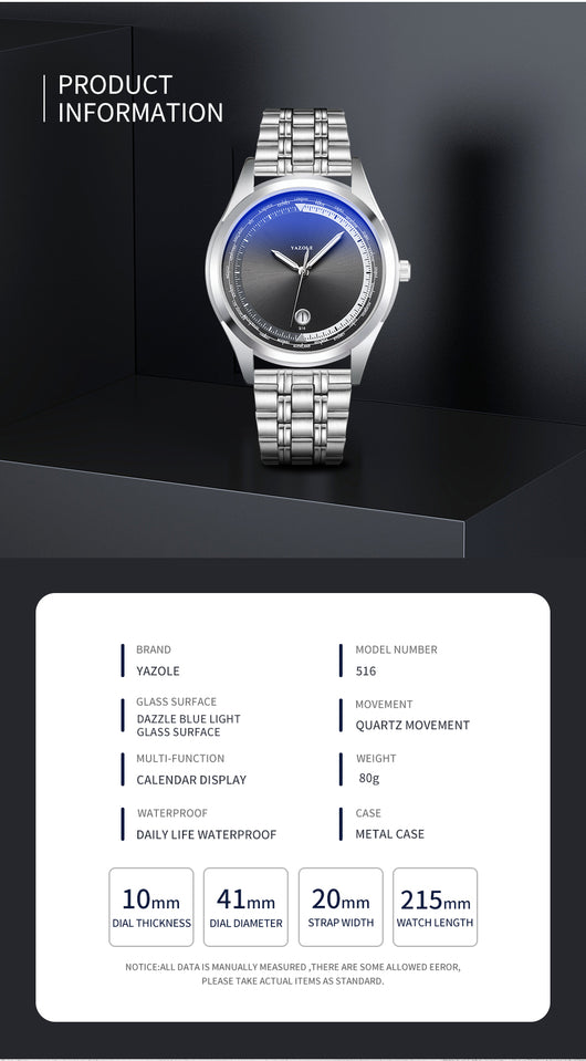 Reloj de Lujo para Hombre - Acero Inoxidable, Resistente al Agua y Luminoso - Image 12