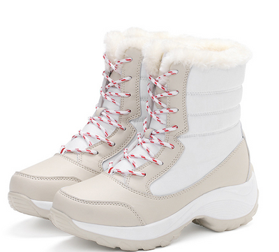 Botas de Nieve Impermeables para Mujer con Forro de Algodón y Terciopelo - Image 9