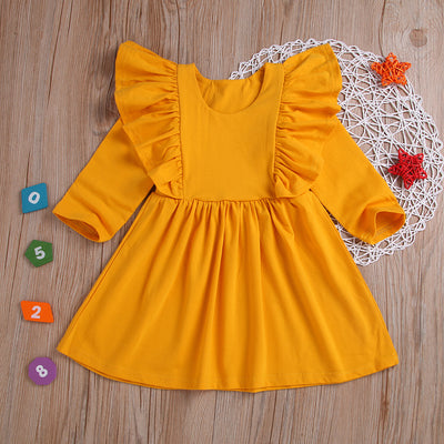 Vestido Princesa Niña con Mangas de Encaje Elegante - Image 3