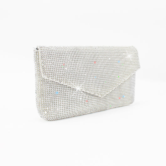 Bolso de Noche Brillante con Cristales - Clutch Elegante Mesh para Mujer - Image 3