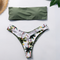 Bikini Dividido con Estampado de Coco - Diseño Europeo con Moño