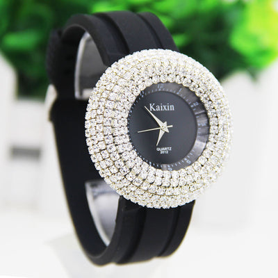 Reloj Elegante Girasol con Diamantes y Esfera Grande - Image 3