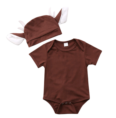 Gorro Triangular Siamés para Bebés con Estampado Lindo de Alce - Image 5