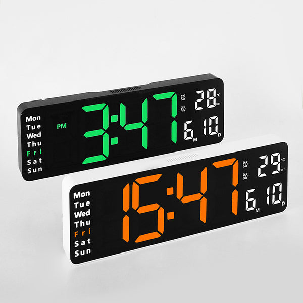 Reloj de Pared Grande para Sala de 13”, Diseño Moderno y Doble Uso