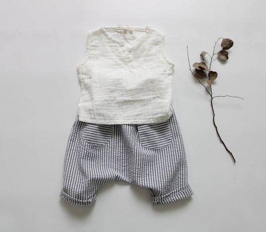 Pantalones Infantiles de Tiro Bajo con Tela Transpirable - Image 4