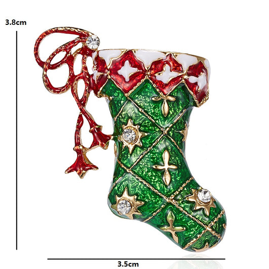 Broche Navideño de Calcetín Festivo - Image 3