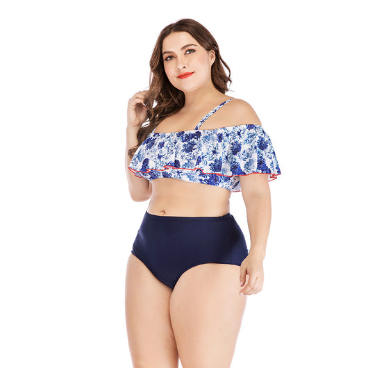 Traje de Baño Estampado Talla Grande para Mujer - Image 6