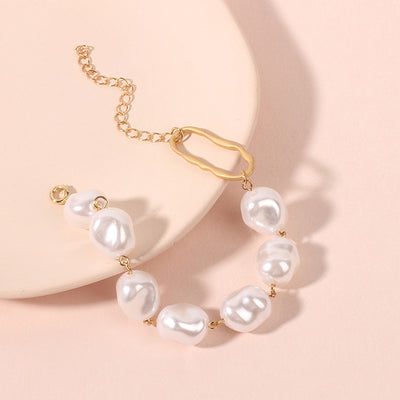 Pulsera de Perlas Barrocas Irregulares - Image 2