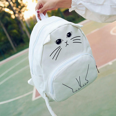 Mochila Casual para Mujer con Diseño Divertido de Gatos - Image 9
