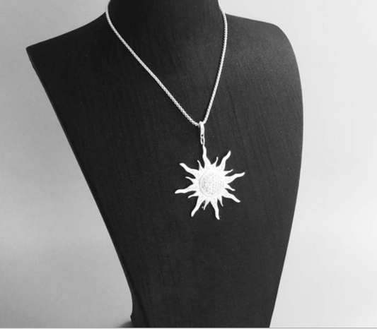 Colgante Tribal Sol en Plata 925 Esterlina