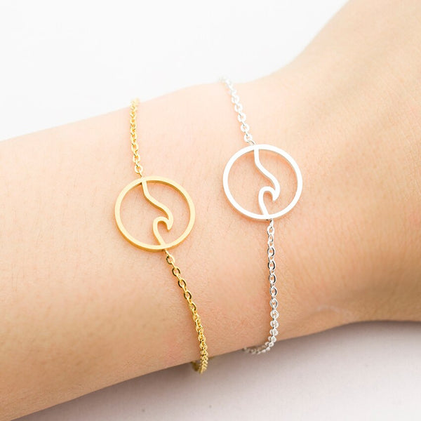 Pulsera de Plata Onda