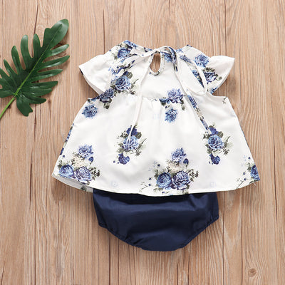 Conjunto Falda Plisada + Shorts Florales - Image 4