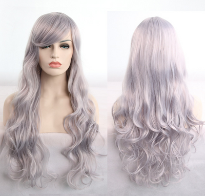 Peluca Anime Rizada 80cm - Cosplay de Colores Vibrantes - Image 10