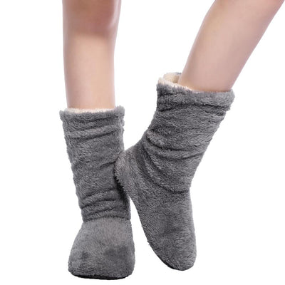 Pantuflas Térmicas de Felpa Coral - Calcetines Calentadores para Casa Invierno - Image 3
