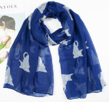 Pañuelo Parisino con Estampado de Gato Persa - Image 4