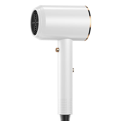 Green electric hair dryer with gold accents, 1200W, negative ion technology, and intelligent temperature control. - Image 4