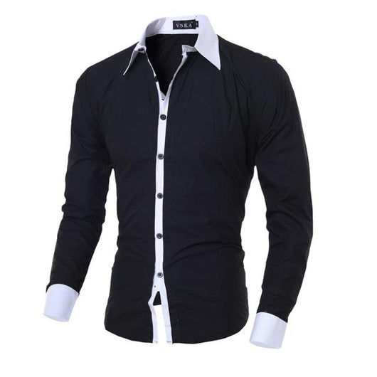 Camisas Casuales Ajustadas de Manga Larga para Hombre - Image 3