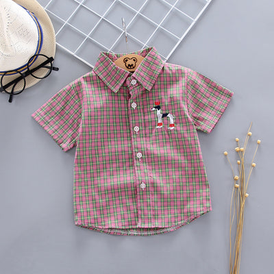Camisa con Bordado de Cuadros - Image 8