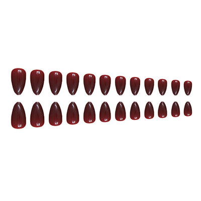 Parches de Uñas Rojo Flama - Diseño Minimalista - Image 5