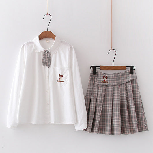 Uniforme Escolar Japonés para Mujer - Camisa Clásica - Image 9