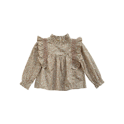 Blusa Infantil con Volantes y Estampado Floral Francés - Image 10