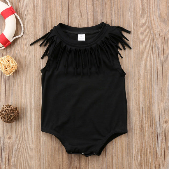 Mono Infantil Borlas Verano - Jumpsuit Algodón sin Mangas Niños y Niñas