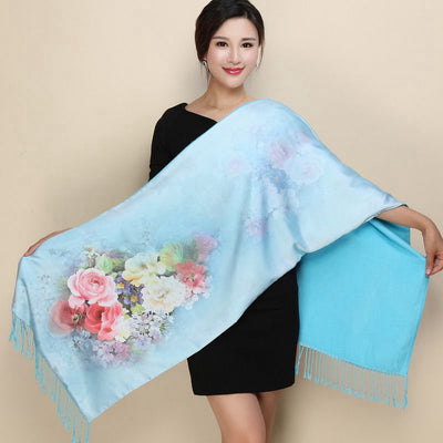Pashmina de Seda Larga - Chal Elegante Versátil - Image 12